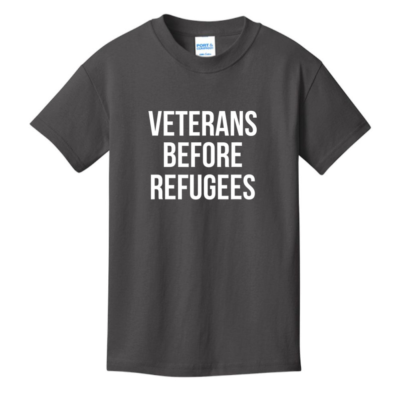 Veterans Before Refugees Political Basic Youth T-shirt by atereabag | Artistshot