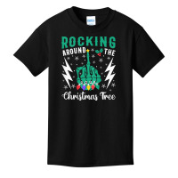 Funny Christmas Skeleton Middle Finger Quote Back Design Basic Youth T-shirt | Artistshot