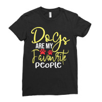 Dogs Are My Favorite People T  Shirt Dogs Are My Favourite People, Fun Ladies Fitted T-shirt | Artistshot