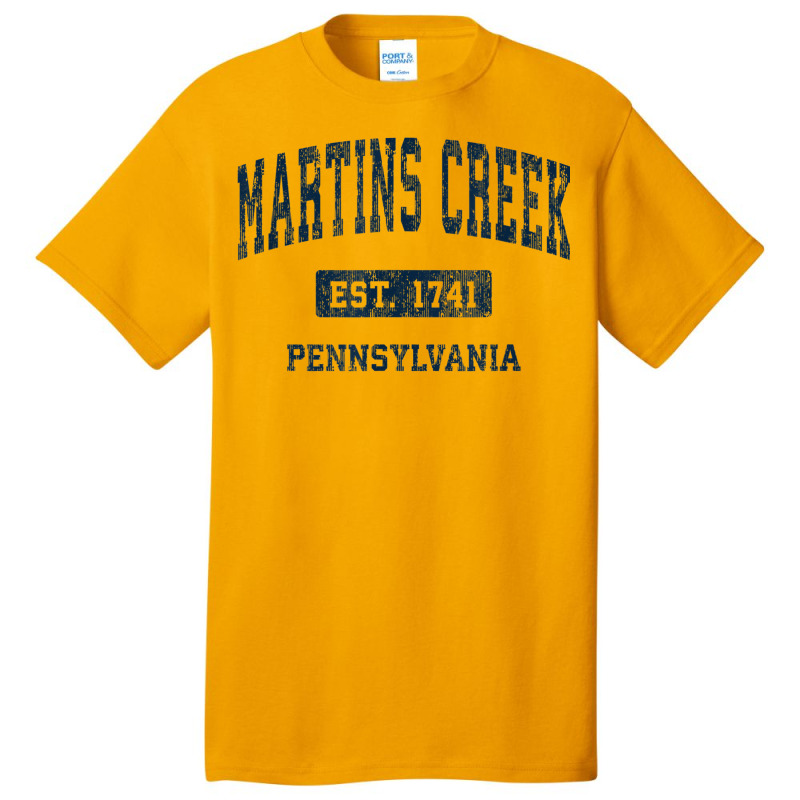 Martins Creek Pennsylvania Pa Vintage Athletic Sports Design Basic T-shirt | Artistshot