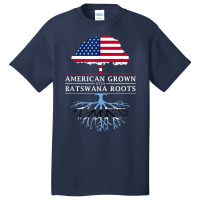 American Grown With Batswana Roots   Botswana T Shirt Basic T-shirt | Artistshot