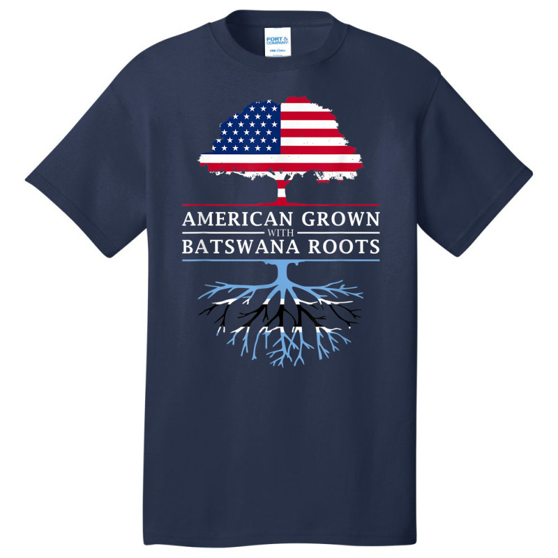 American Grown With Batswana Roots   Botswana T Shirt Basic T-shirt by cm-arts | Artistshot