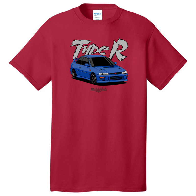 Impreza Type R (blue) Basic T-shirt by RobertDoss | Artistshot