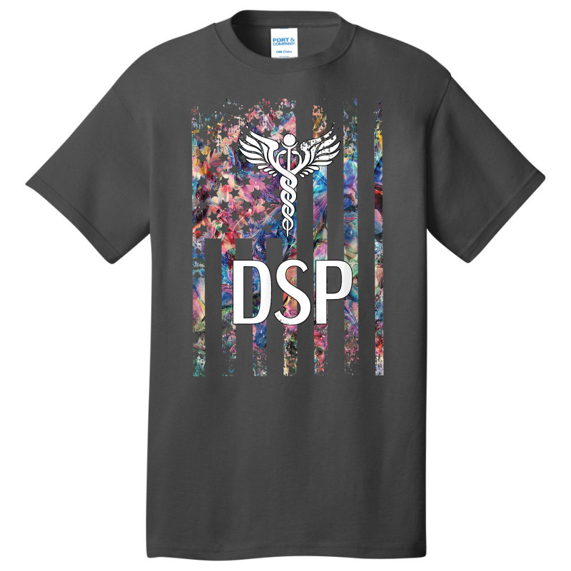 Direct Support Professional Us Flag Basic T-shirt | Artistshot