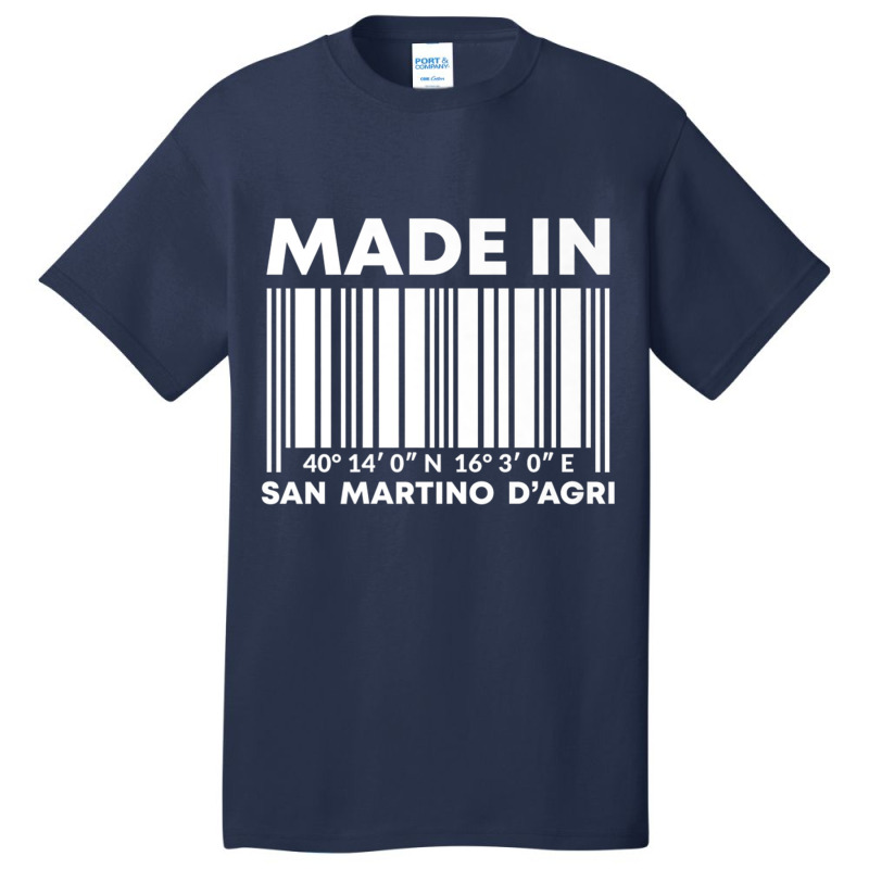 Made In San Martino D'agri Barcode Premium T Shirt Basic T-shirt by cm-arts | Artistshot