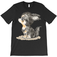 Dogs T  Shirt Chihuahua Sitting On The Ground T  Shirt T-shirt | Artistshot