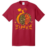 Thanksgiving Nurse Cute Health Worker Leopard Pumpkin Women Basic T-shirt | Artistshot