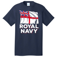 Royal Navy Sailor Britain Flag Union Jack Ensign Ship Basic T-shirt | Artistshot