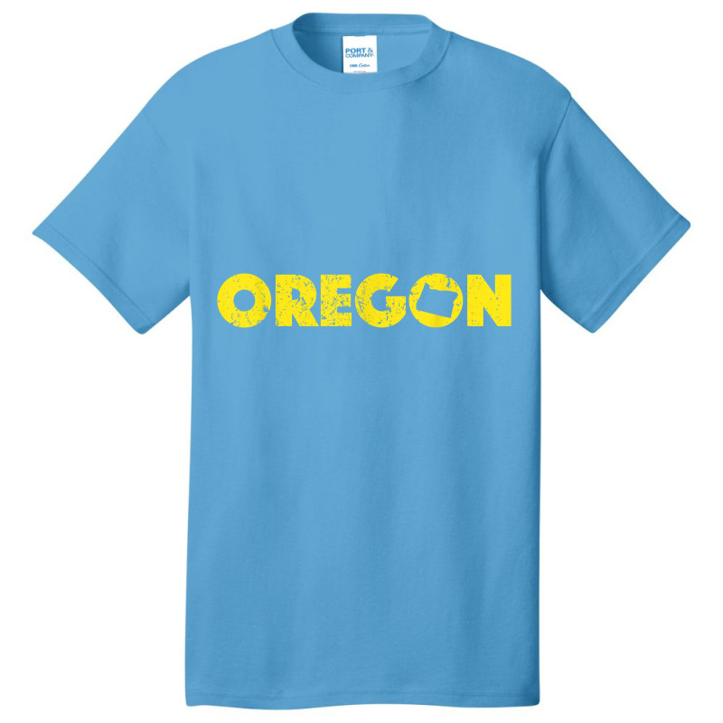 Home State Of Oregon Pride Eugene Or Green & Yellow S500072 Basic T-shirt by cm-arts | Artistshot