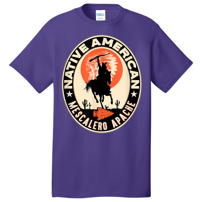 Mescalero Apache Strong Native American Indian Tribe Pride T Shirt Basic T-shirt by birijeboto | Artistshot