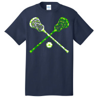 Funny Lacrosse St Patricks Day Boys Men Shamrock Ball T Shirt Basic T-shirt | Artistshot