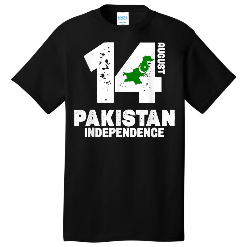 Patriotic Pakistan Flag Independence Day 14 August Pakistani Basic T-shirt by URVIBUPADHYAY | Artistshot