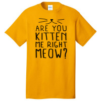 New Are You Kitten Me Right Meow Basic T-shirt | Artistshot