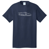 Pagani Zonda R Supercar Racing Wireframe White Basic T-shirt | Artistshot