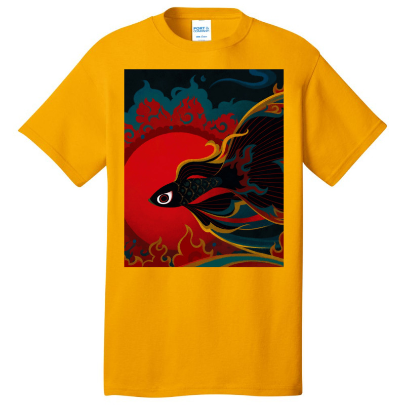 Fire Fish Basic T-shirt | Artistshot