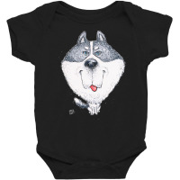 Husky T  Shirt Siberian Husky Dog T  Shirt Baby Bodysuit | Artistshot