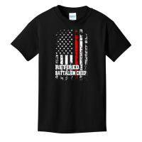 Retired Battalion Chief Shirt Firefighter Retirement Gift T Shirt Basic Youth T-shirt | Artistshot