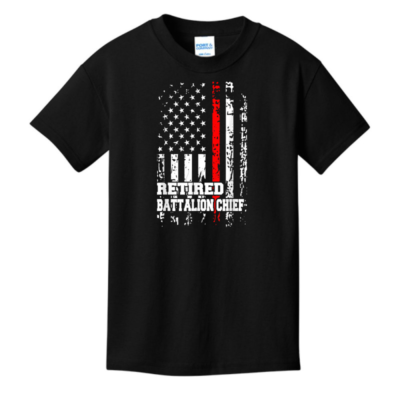 Retired Battalion Chief Shirt Firefighter Retirement Gift T Shirt Basic Youth T-shirt by cm-arts | Artistshot