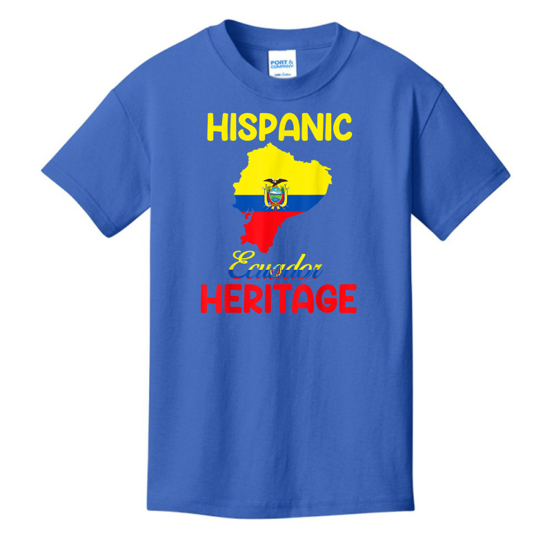 Ecuador Map Ecuador Flag Hispanic Heritage Latin Month T Shirt Basic Youth T-shirt by cm-arts | Artistshot