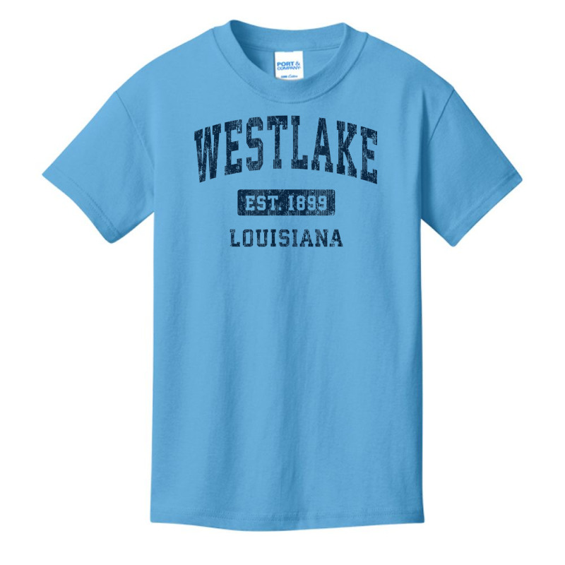 Westlake Louisiana La Vintage Athletic Sports Design Basic Youth T-shirt by Color | Artistshot