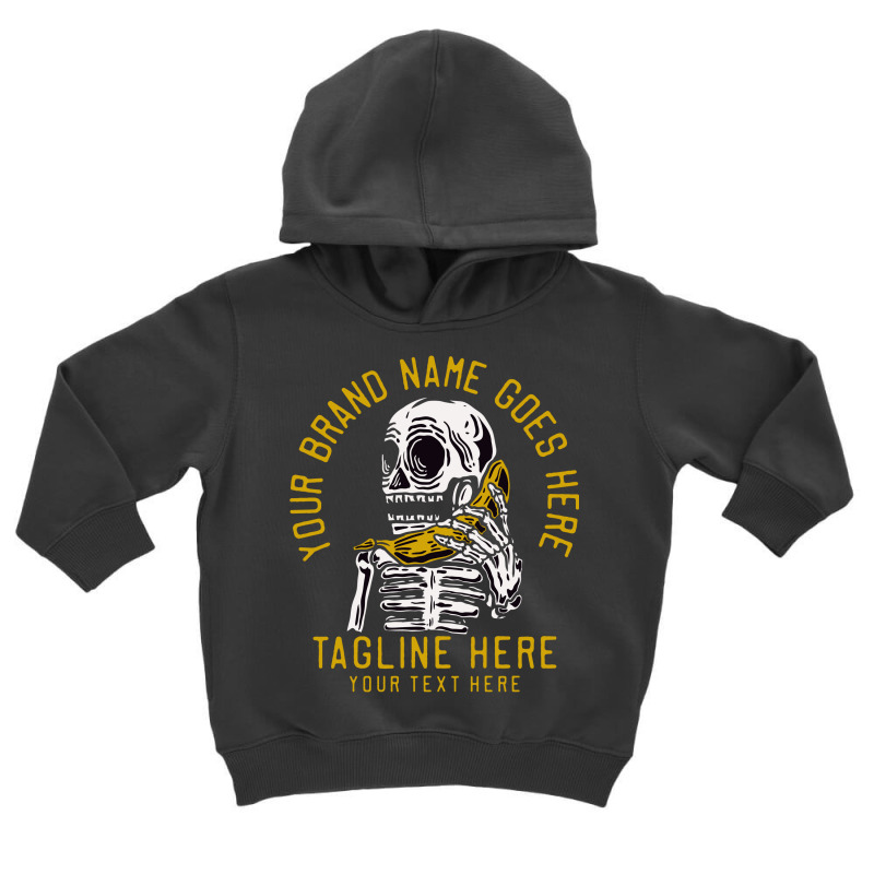 Vector Skeleton Call Up A Banana Vintage Toddler Hoodie by Kenneth Rorer | Artistshot