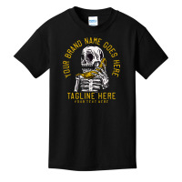 Vector Skeleton Call Up A Banana Vintage Basic Youth T-shirt | Artistshot