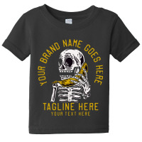 Vector Skeleton Call Up A Banana Vintage Baby Tee | Artistshot