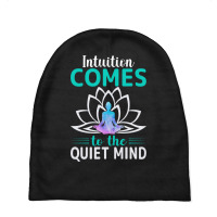 Vector Intuition Comes To The Quiet Mind Baby Beanies | Artistshot