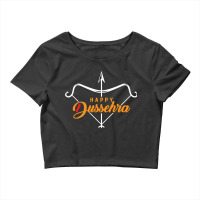 Vector Simple Professional Dussehra  Design Crop Top | Artistshot