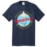 Monterosso Cinque Terre La Spezia Retro Italy Vintage Raglan Baseball Basic T-shirt | Artistshot