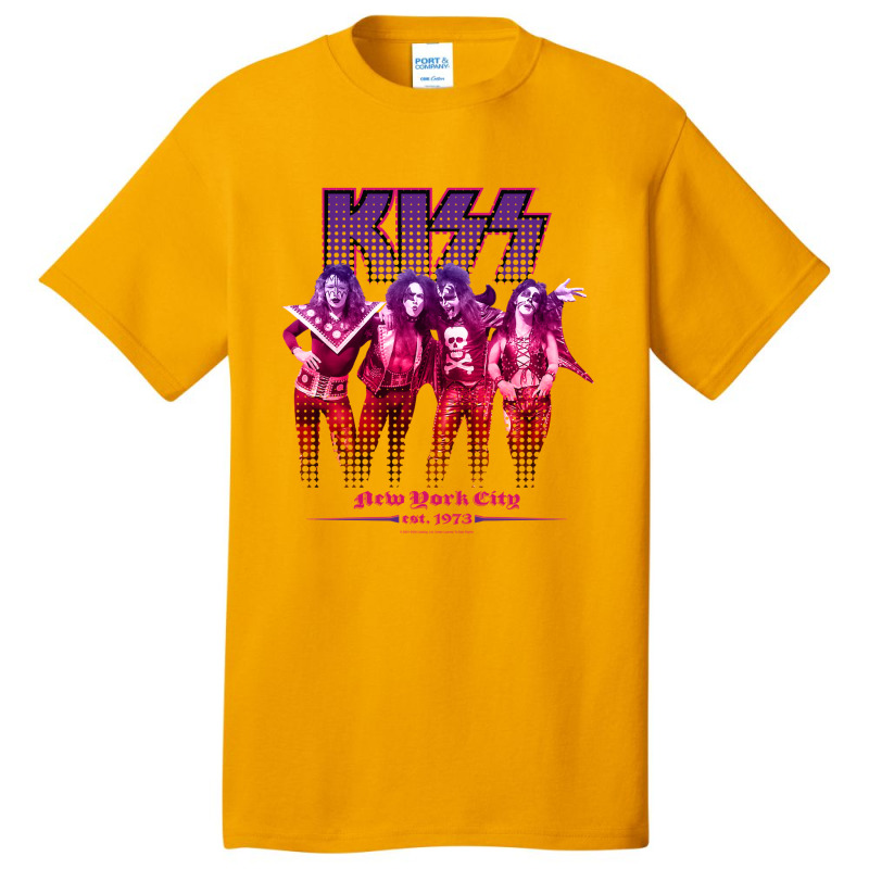 Kiss Nyc73 Basic T-shirt by cm-arts | Artistshot