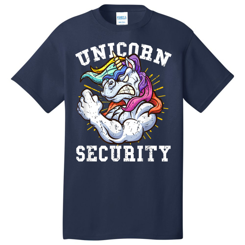 Unicorn Security   Manly Muscular Unicorn Lovers T Shirt Basic T-shirt | Artistshot