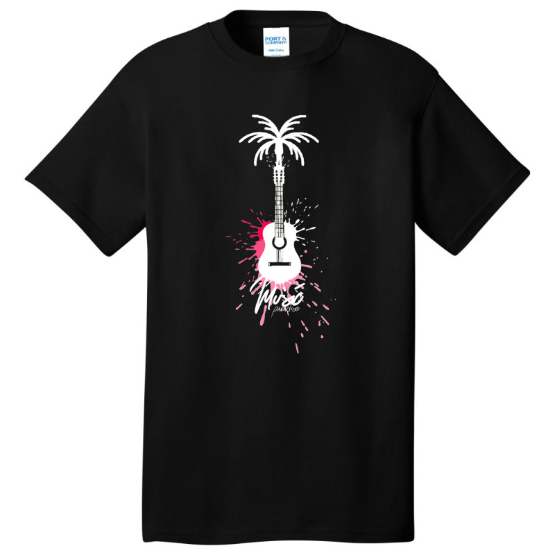 Guitar Music Instrumental For Gifts Basic T-shirt by cm-arts | Artistshot