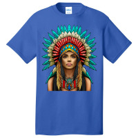 Native American Woman Indian Warrior For Women T Shirt Basic T-shirt | Artistshot