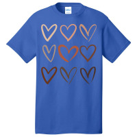 Skin Tone Hearts, Be Kind, Melanin Basic T-shirt | Artistshot