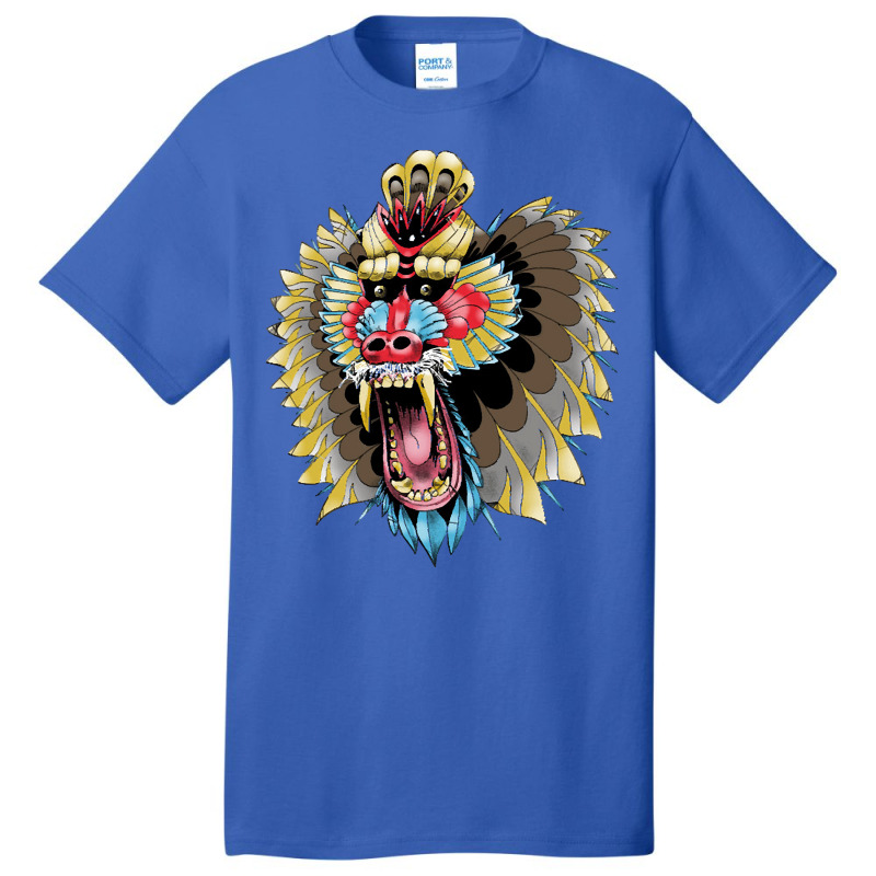 Mandrill, Mandrill Art, Mandrill Painting, Mandrill Vintage, Love Mand Basic T-shirt | Artistshot