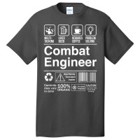 Combat Engineer Shopping Label Problem Solver T Shirt Basic T-shirt | Artistshot