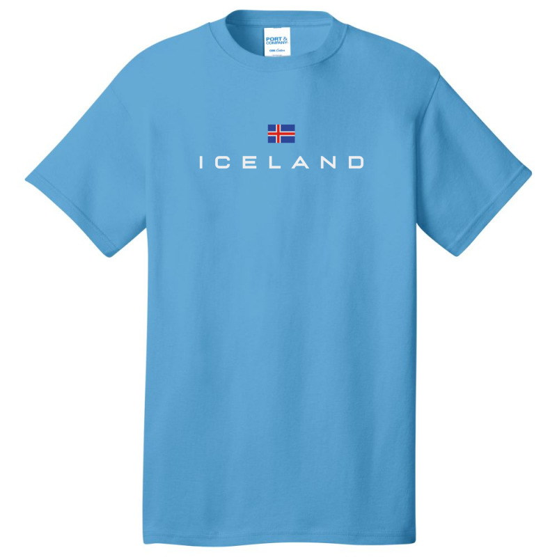 Iceland Flag Basic T-shirt by cm-arts | Artistshot