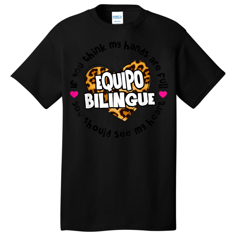 Equipo Bilingue Spanish Bilingual Team Squad Back To School Basic T-shirt by Fashzilla | Artistshot