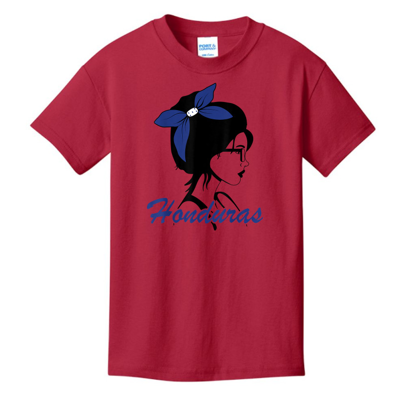 Honduras Girl Honduran Mujer Hondureña Flag T Shirt Basic Youth T-shirt by cm-arts | Artistshot