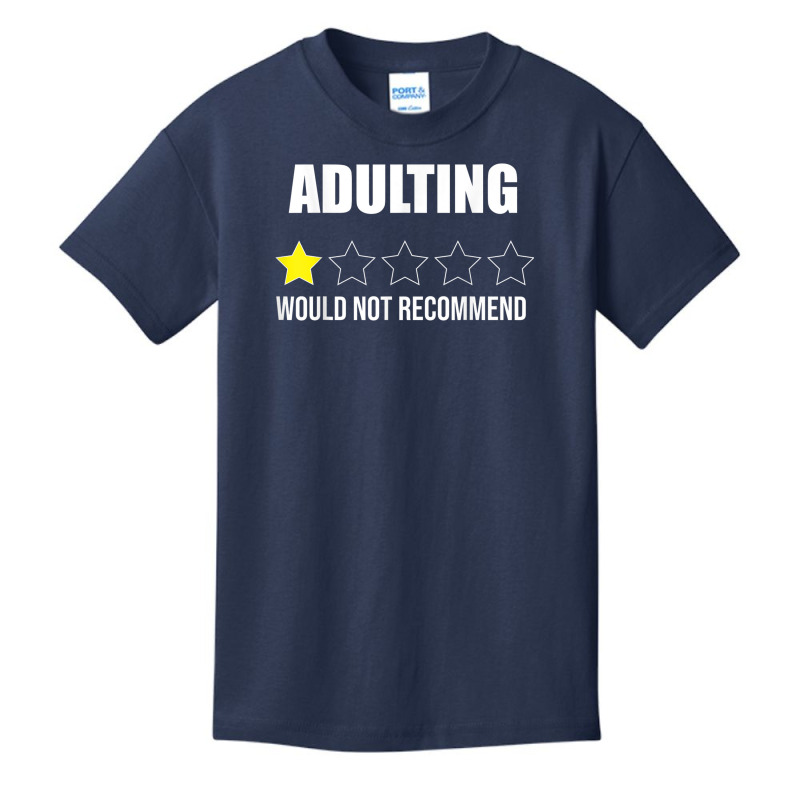 Funny Adulting Would Not Recommend Review Ones Star Basic Youth T-shirt | Artistshot