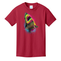 Cmyk Shark, Cmyk Shark Vintage, Cmyk Shark Art, Cmyk Shark Painting, C Basic Youth T-shirt | Artistshot