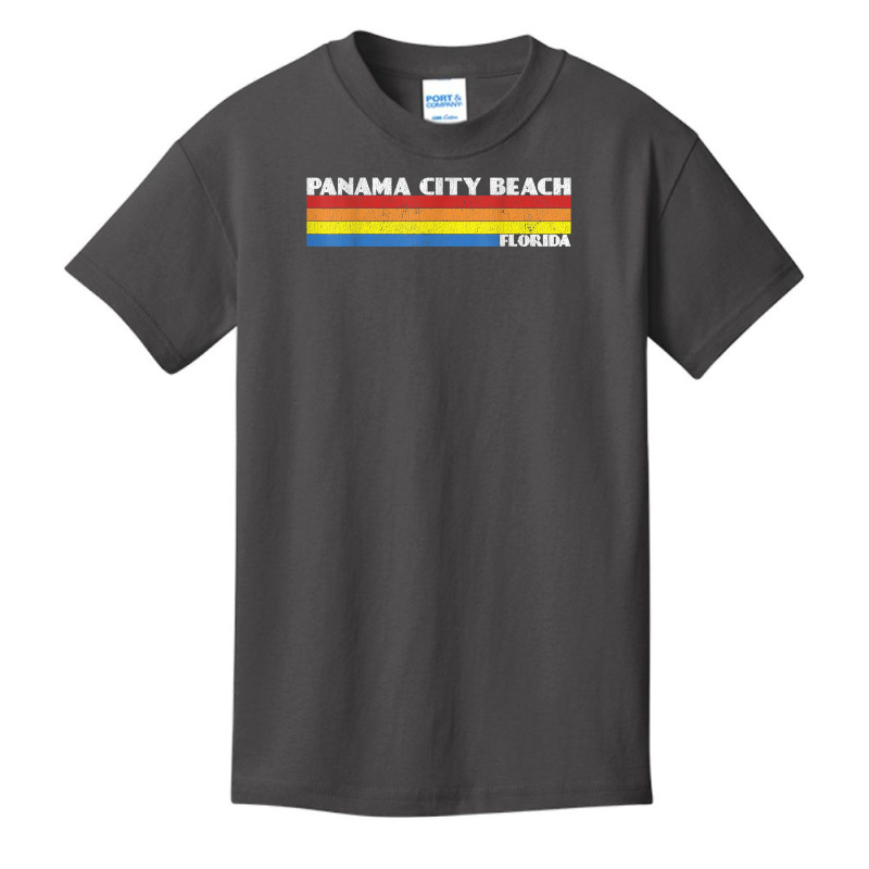 Retro 80s Panama City Beach Florida Fl Souvenir T Shirt Basic Youth T-shirt by cm-arts | Artistshot