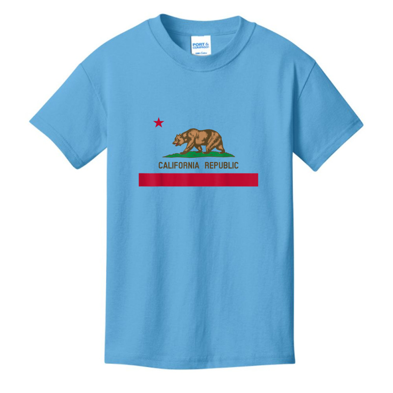 California Republic Flag Patriotic State Travel Usa T Shirt Basic Youth T-shirt by cm-arts | Artistshot