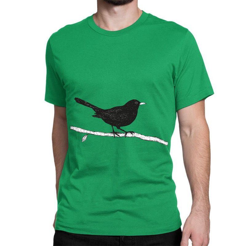 Blackbird Pen Drawing Classic T-shirt | Artistshot