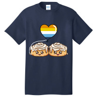 Cinnamon Roll Couple Aroace Pride Basic T-shirt | Artistshot