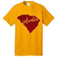 Columbia, Sc Garnet Glitter Basic T-shirt | Artistshot