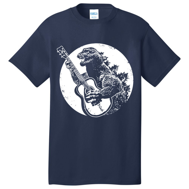 Dinosaur Playing Guitar Cool Basic T-shirt | Artistshot