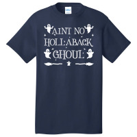 Womens Ain't No Hollaback Ghoul Halloween Boo Halloween Costume Vneck Basic T-shirt | Artistshot