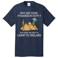 Why Are There Pyramids In Egypt  Funny Pyramids England Saying Basic T-shirt | Artistshot